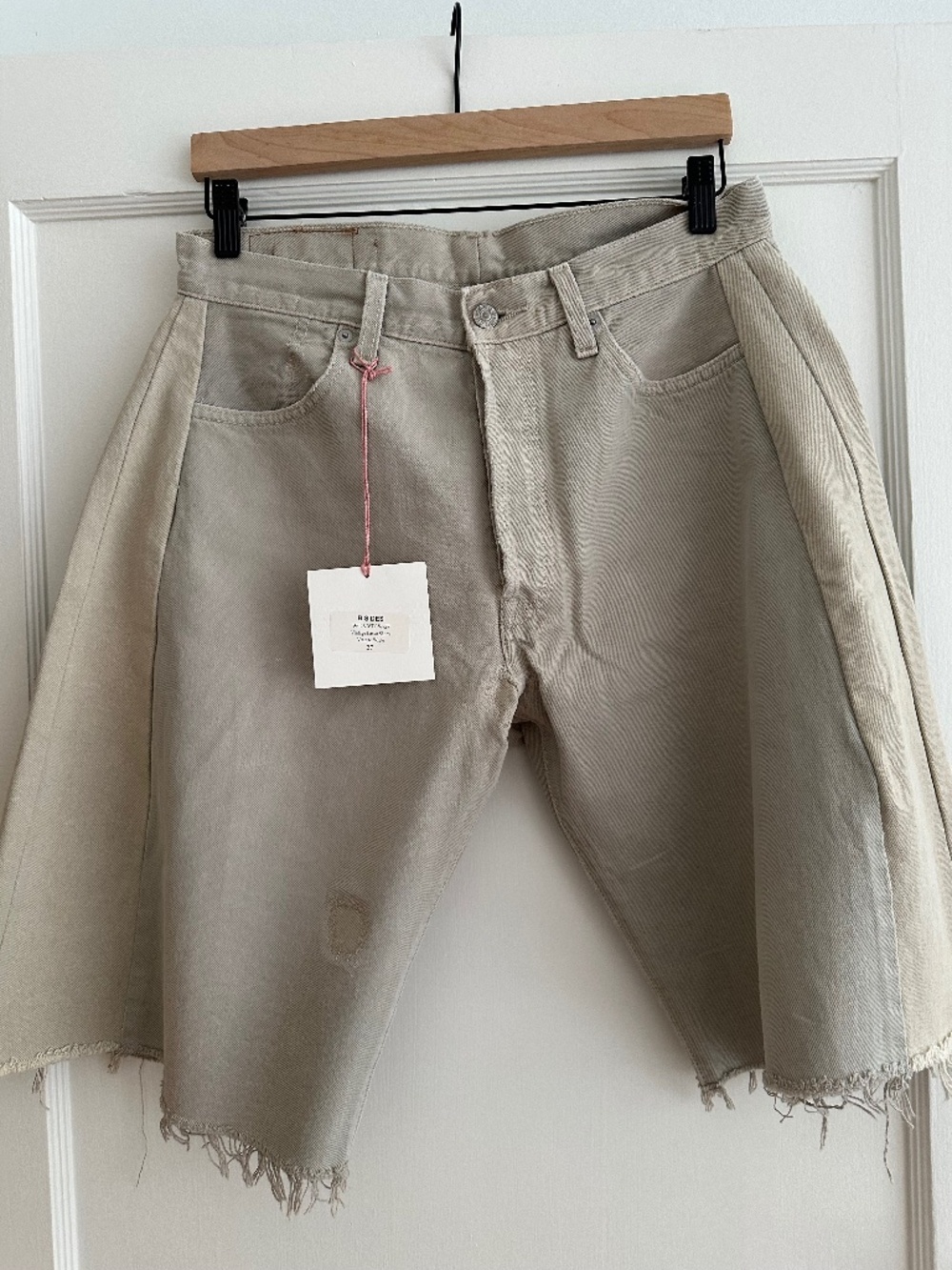BSIDES lasso shorts NEW vintage white